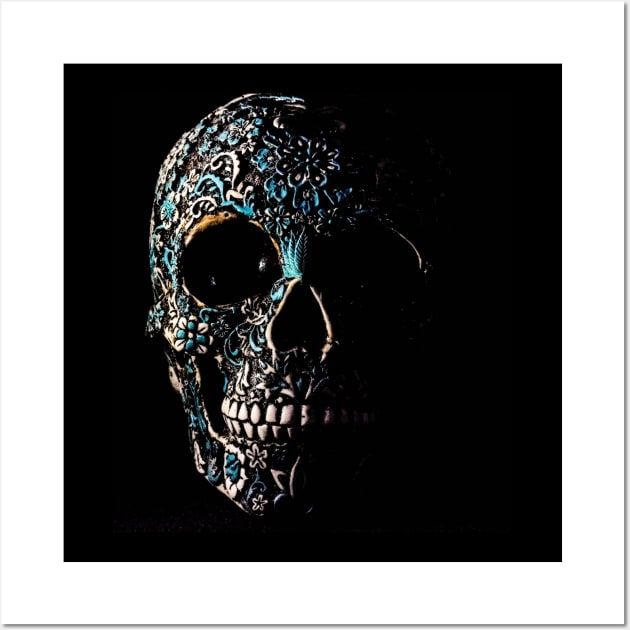 Sugar skull art graphic Wall Art by GillTee